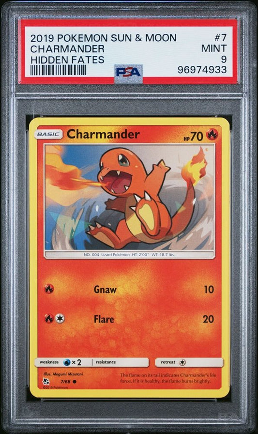 Charmander PSA 10 Hidden Fates