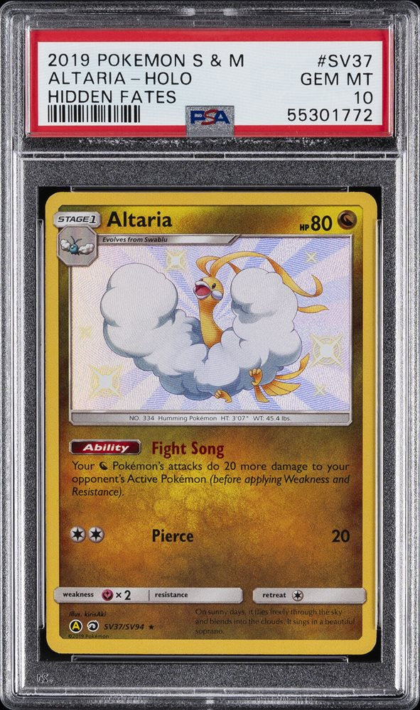 Altaria PSA 10 Hidden Fates